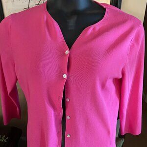 Madison Studio Pink Button Up Cardigan - Size L